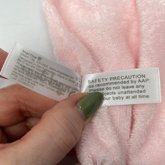 Angel Dear Baby Lovey Security Blanket Elephant NWT Pink plush - Picture 9 of 10
